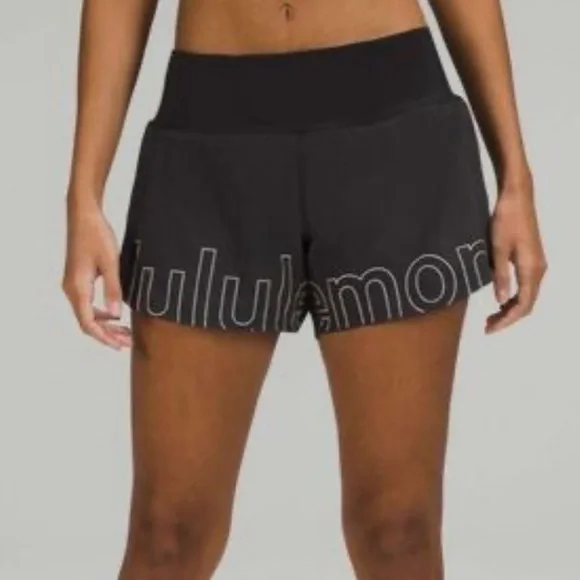 LULULEMON SPEED UP LINED BLACK SHORTS SIZE 4 - Picture 3 of 11